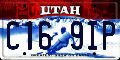 UT license plate C169IP
