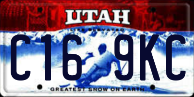 UT license plate C169KC