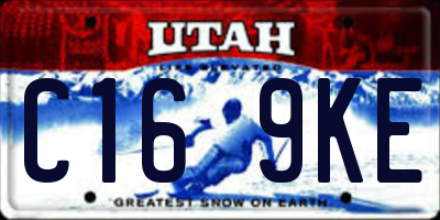 UT license plate C169KE