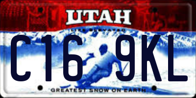 UT license plate C169KL