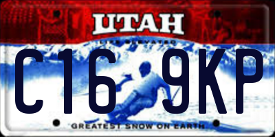 UT license plate C169KP