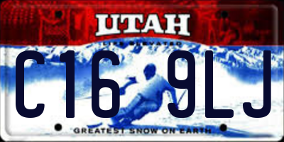 UT license plate C169LJ