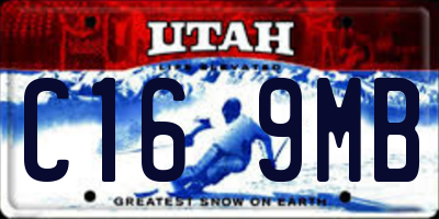UT license plate C169MB