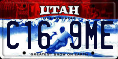 UT license plate C169ME
