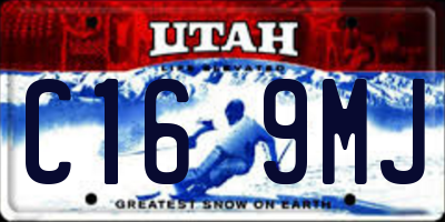 UT license plate C169MJ