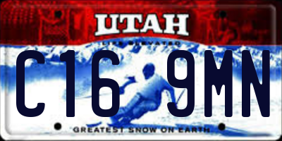 UT license plate C169MN
