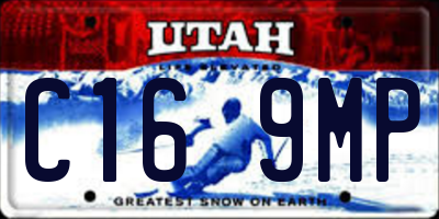 UT license plate C169MP