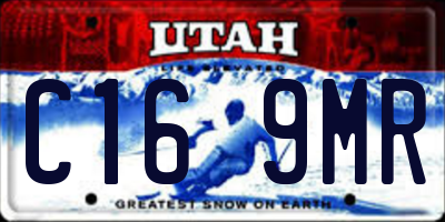 UT license plate C169MR