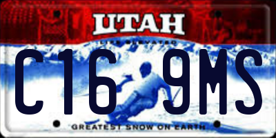 UT license plate C169MS