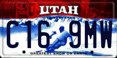 UT license plate C169MW