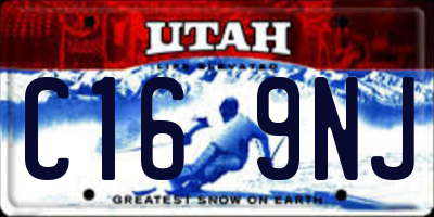 UT license plate C169NJ