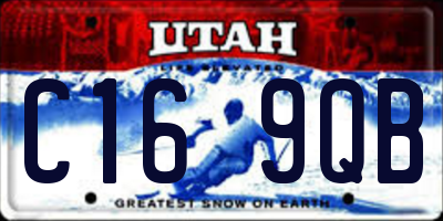 UT license plate C169QB