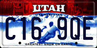 UT license plate C169QE