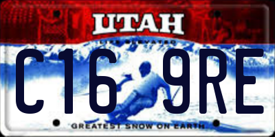 UT license plate C169RE