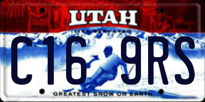 UT license plate C169RS