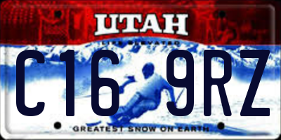 UT license plate C169RZ