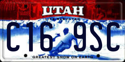 UT license plate C169SC