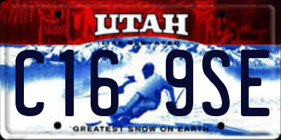 UT license plate C169SE