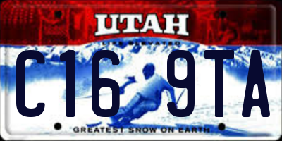 UT license plate C169TA