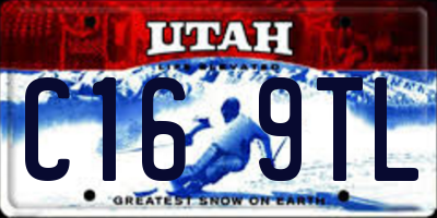 UT license plate C169TL