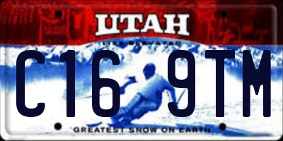UT license plate C169TM