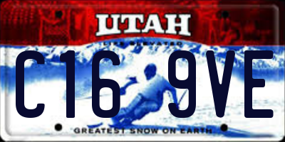 UT license plate C169VE