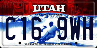 UT license plate C169WH