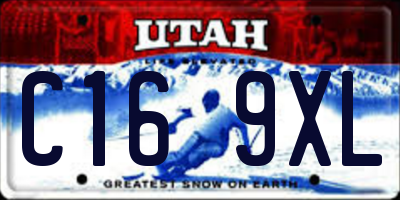 UT license plate C169XL