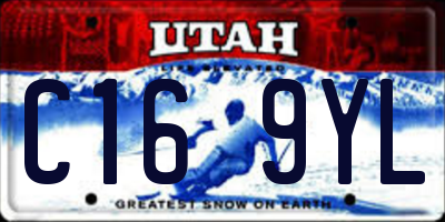UT license plate C169YL