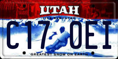 UT license plate C170EI
