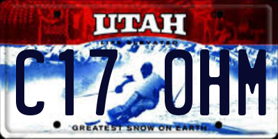 UT license plate C170HM