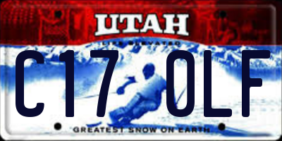 UT license plate C170LF