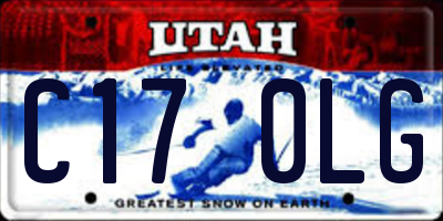 UT license plate C170LG