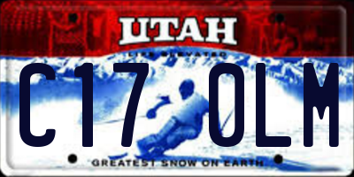 UT license plate C170LM