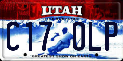UT license plate C170LP
