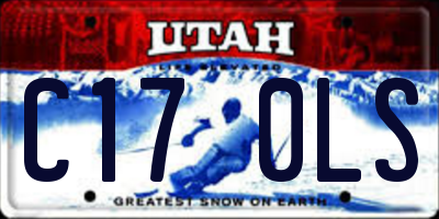UT license plate C170LS