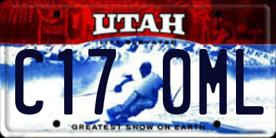 UT license plate C170ML