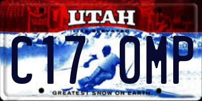 UT license plate C170MP