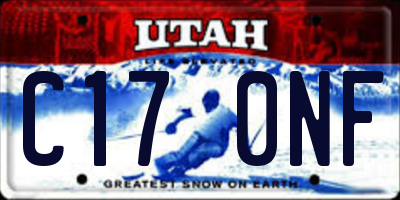 UT license plate C170NF