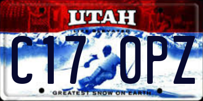 UT license plate C170PZ