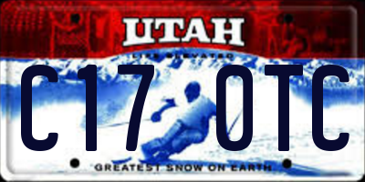 UT license plate C170TC