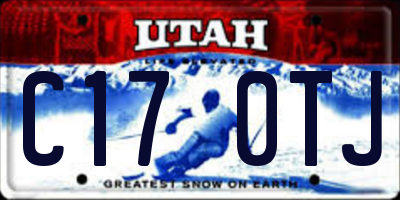 UT license plate C170TJ