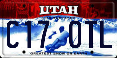 UT license plate C170TL