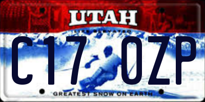 UT license plate C170ZP