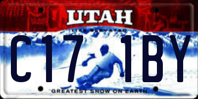 UT license plate C171BY