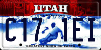 UT license plate C171EI