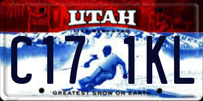 UT license plate C171KL