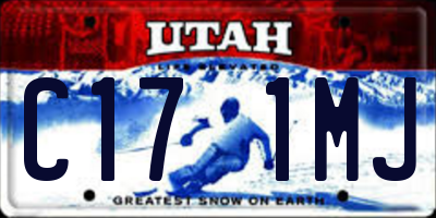 UT license plate C171MJ