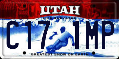 UT license plate C171MP