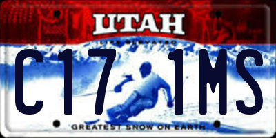 UT license plate C171MS